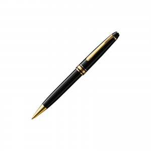 Montblanc esferográfica meisterstuck classique banhada a ouro 132453