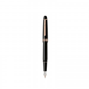 Montblanc caneta-tinteiro meisterstuck revestida a ouro rosa 132485